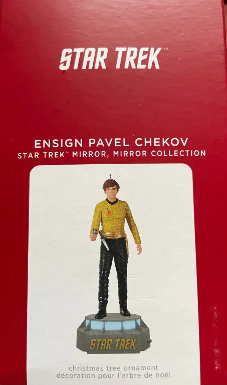 Hallmark Ornament 2021 Star Trek Mirror Mirror Ensign Pavel Chekov Storytellers